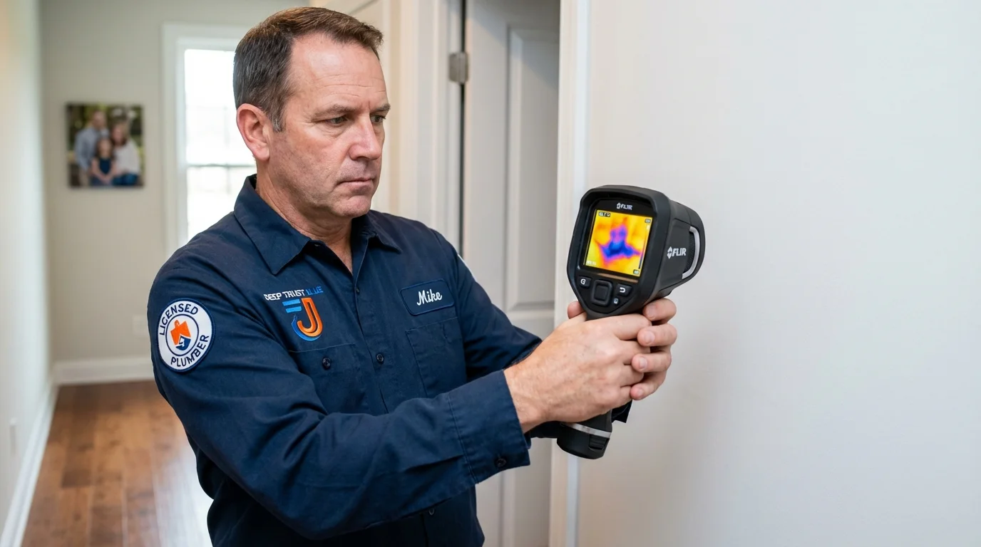 Thermal imaging leak detection by Johns Plumbing LLC in Savannah